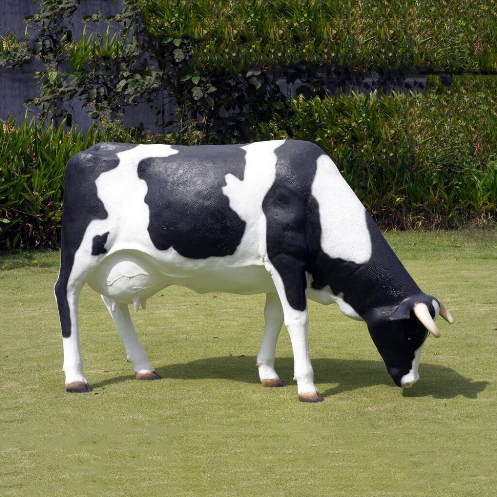 Fiberglass Holstein Cow Statue For Sale - Image 2
