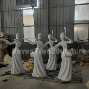 Fiberglass Woman Sculpture For Sale