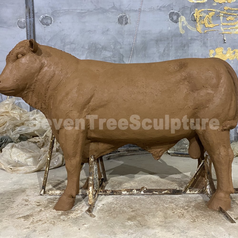 Bronze Angus Bull Sculpture For Sale - Image 4