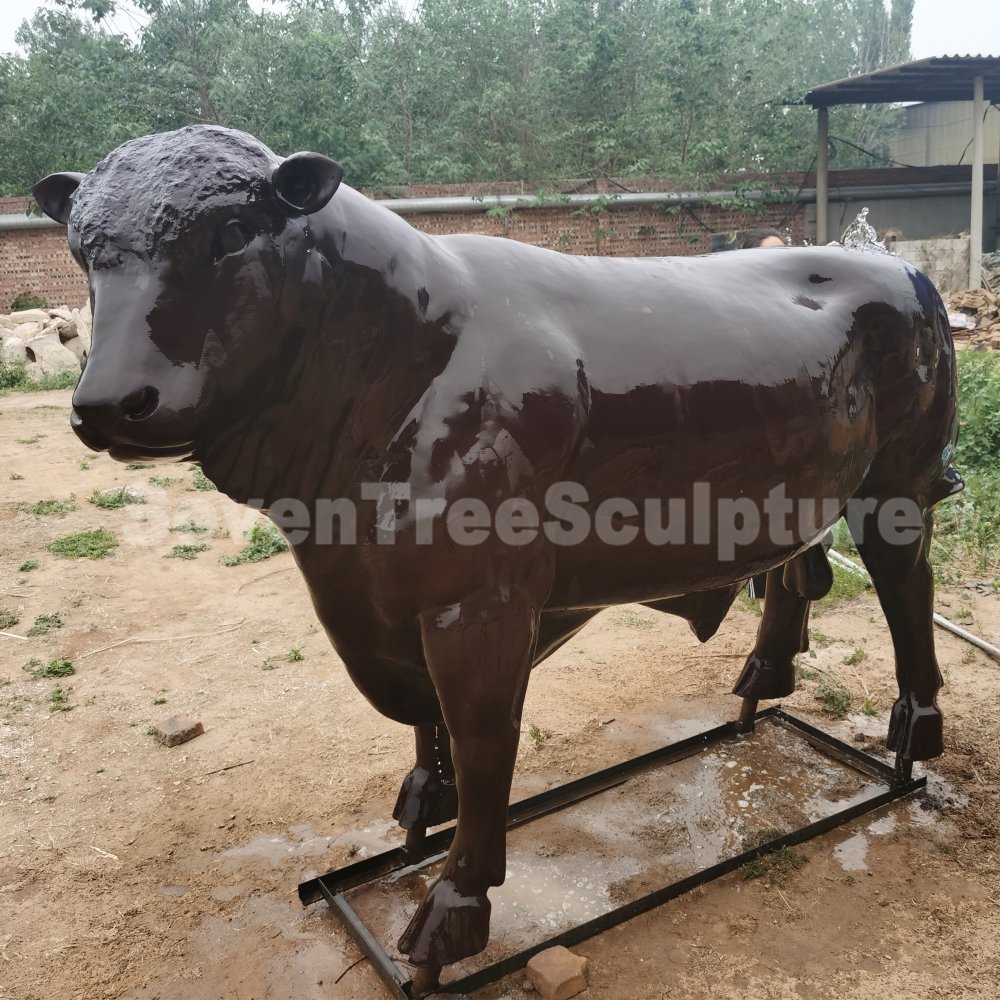 Bronze Angus Bull Sculpture For Sale
