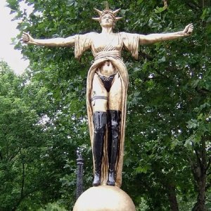 Bronze Banksy Justice Statue Trust No One For Sale