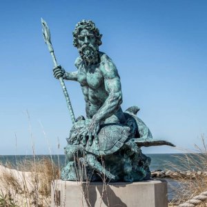 Bronze Poseidon Statue For Sale
