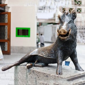 Bronze Wild Boar Statue For Sale