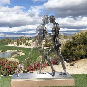 Stainless Steel Double Human Disappearing Sculptures For Sale
