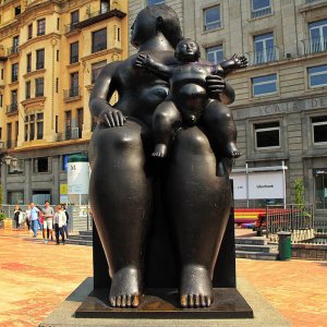 Bronze Fernando Botero Maternity Sculpture For Sale