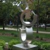 Garden Waterfall Stainless Steel Outdoor Water Fountain Sculpture For Sale - Image 2