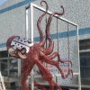 Large Stainless Steel Octopus Sculpture For Sale - Image 2