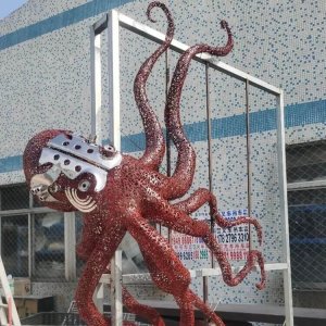 Pop Stainless Steel Octopus Statue For Sale