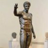 Life Size Man Bronze Greek Statue Antikythera Ephebe For Sale - Image 2