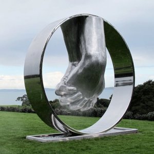 Famous Lorenzo Quinn Love Stainless Steel Sculpture For Sale
