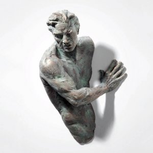 Matteo Pugliese Athletic Bronze Sculptures For Sale