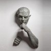 Bronze Wall Man Matteo Pugliese Sculpture For Sale