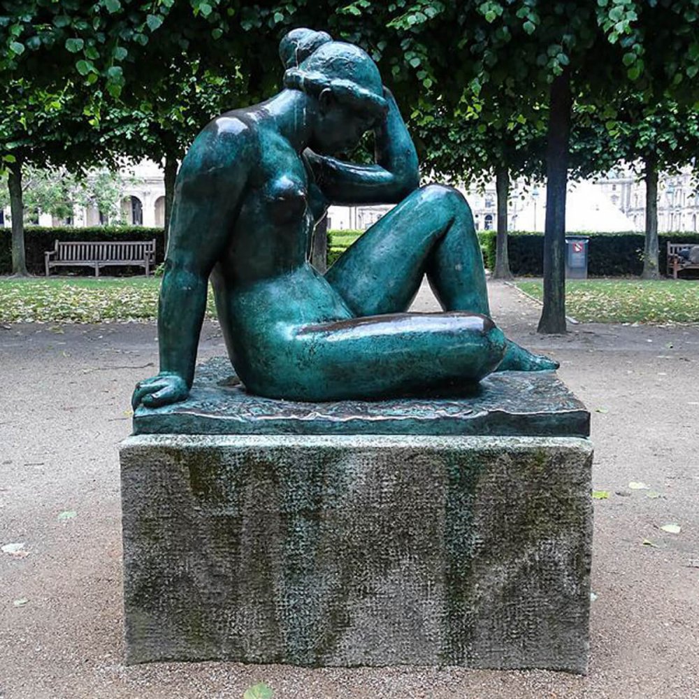 Famous Bronze Mediterranean Sculpture By Aristide Maillol - Image 2