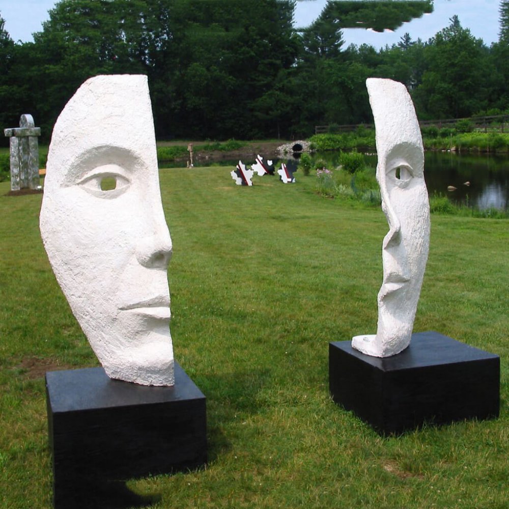 Fiberglass Gates Of Transcendence Face Sculpture For Sale - Image 2