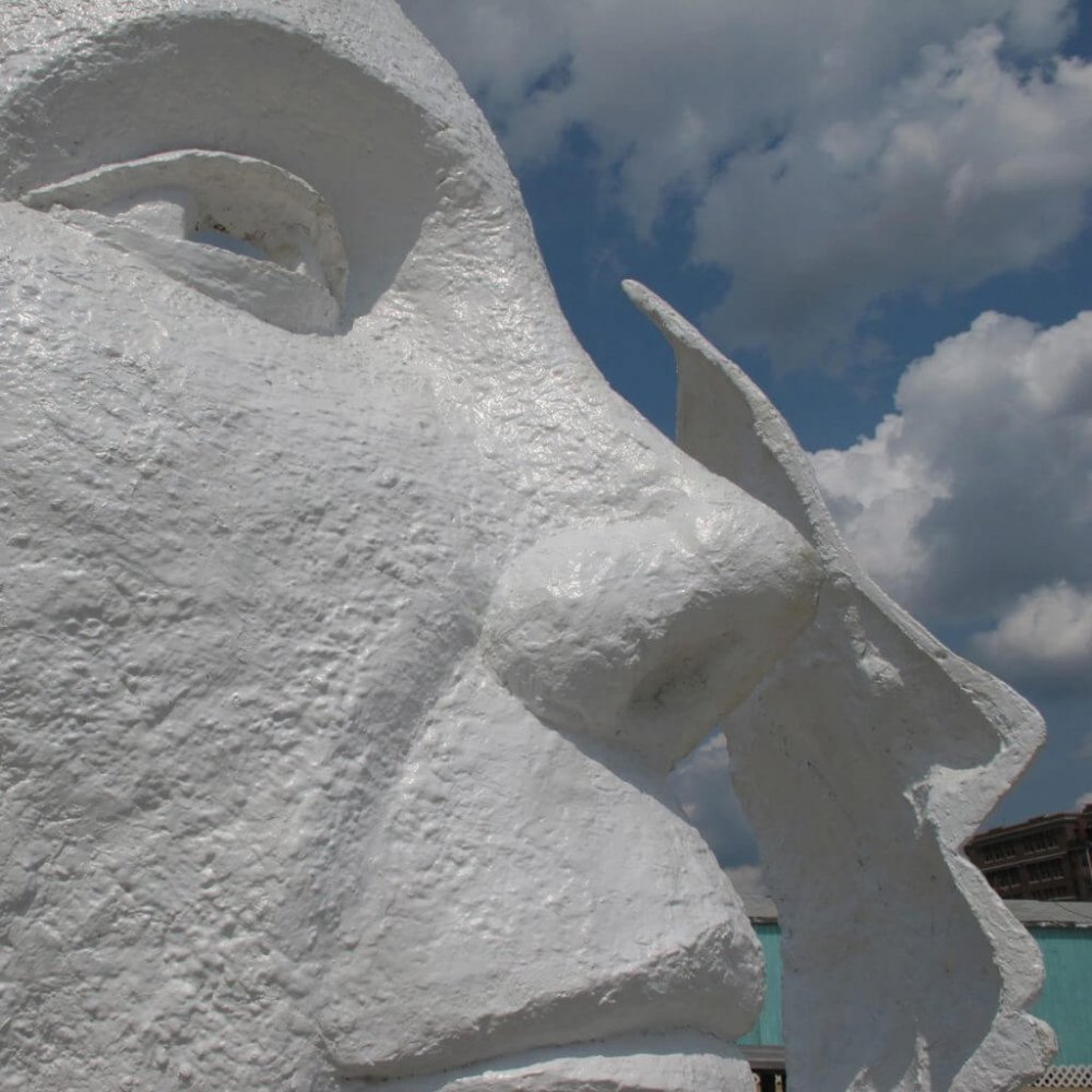 Fiberglass Gates Of Transcendence Face Sculpture For Sale - Image 4