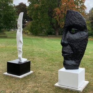 Fiberglass Gates Of Transcendence Face Sculpture For Sale