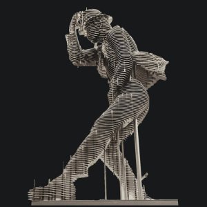 Michael Jackson Stainless Steel Slice Sculpture For Sale