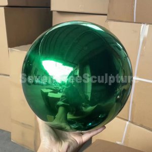 Mirror Stainless Steel Decorative Ball Sculpture For Sale