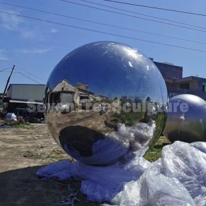 Stainless Steel Sphere Metal Ball Sculpture For Sale