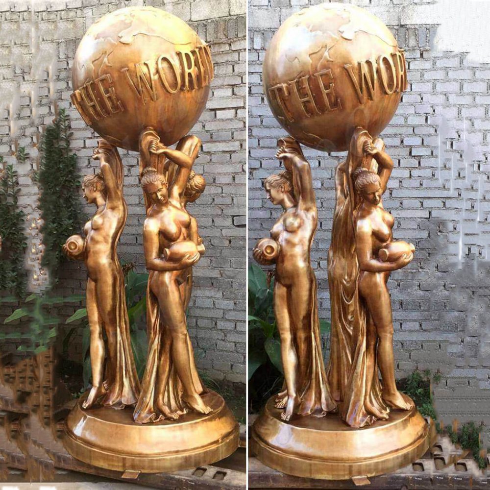Bronze The World Is Yours Statues For Sale - Image 2