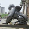 Bronze Winged Fat Lady Botero Sculpture For Sale - Image 3