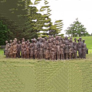 World Warii Life Size Bronze Children Statue