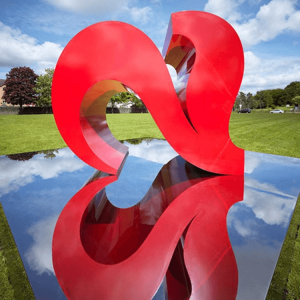 Stainless Steel Abstract Love Sculpture For Sale