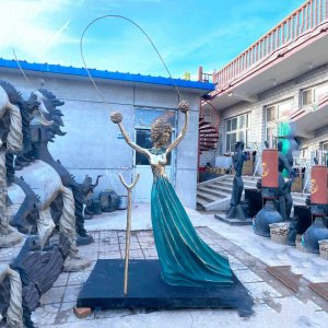 Bronze Alice In Wonderland Dali Sculpture For Sale