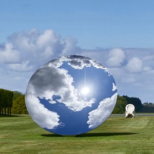 Mirror Stainless Steel Sculpture Anish Kapoor Houghton Hall For Sale