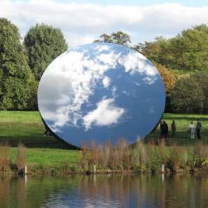 Large Stainless Steel Anish Kapoor Sky Mirror Sculpture For Sale