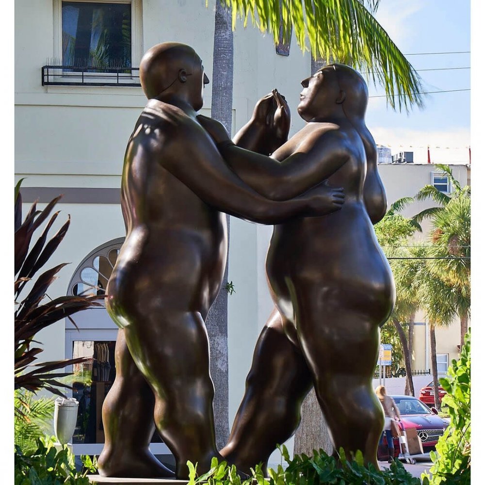 Bronze Botero Dancers Sculpture For Sale - Image 2