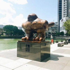 Bronze Botero Bird Sculpture For Sale