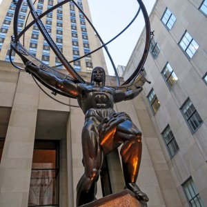 Hot Sale Large Bronze Atlas Sculpture