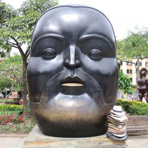 Hot Sale Bronze Botero Sculpture Head