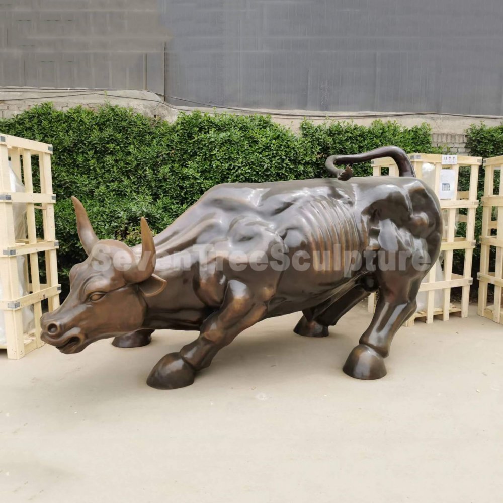 Factory Supply Bronze Wall Street Bull Statue For Sale