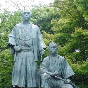 Japanese Bronze Samurai Warrior Statues For Sale