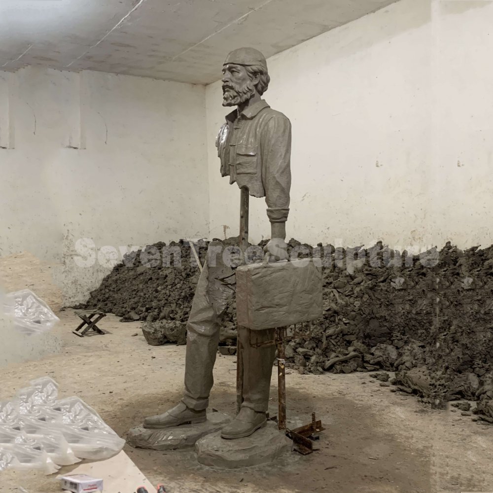 Traveler Sculpture Bronze Bruno Catalano Sculpture For Sale - Image 3
