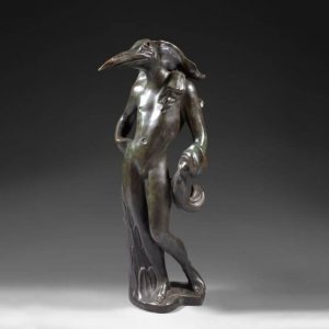 Famous Life Size Bronze Birdman Sculpture For Sale