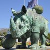 Bronze Dali Rhinoceros Sculpture For Sale - Image 2