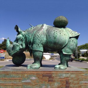 Bronze Dali Rhinoceros Sculpture For Sale