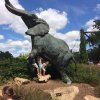 Outdoor Bronze Elephant Water Fountain For Sale - Image 3