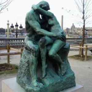 Famous Auguste Rodin The Kiss Bronze Sculpture For Sale