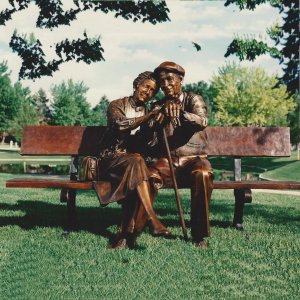 Famous Bronze Sculpturethe Valentine By George Lundeen