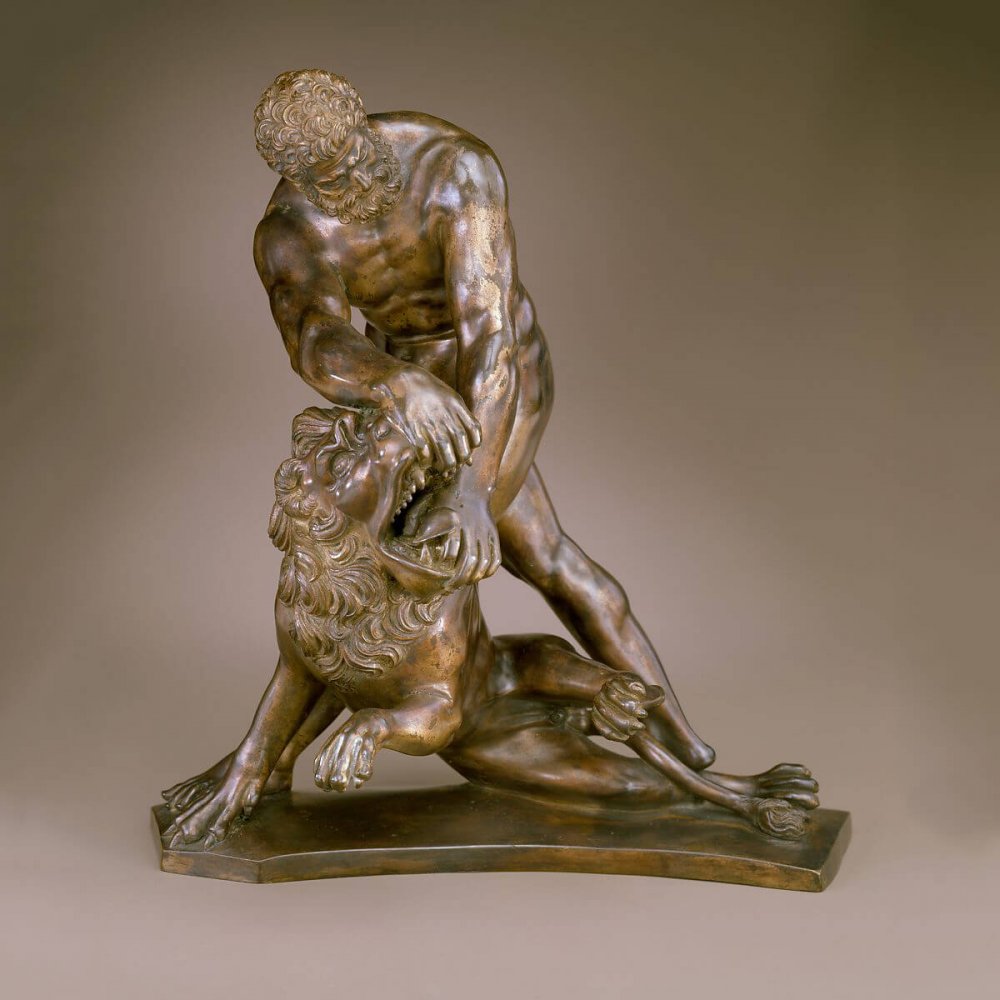Factory Customization Bronze Hercules Statue Lion - Image 2