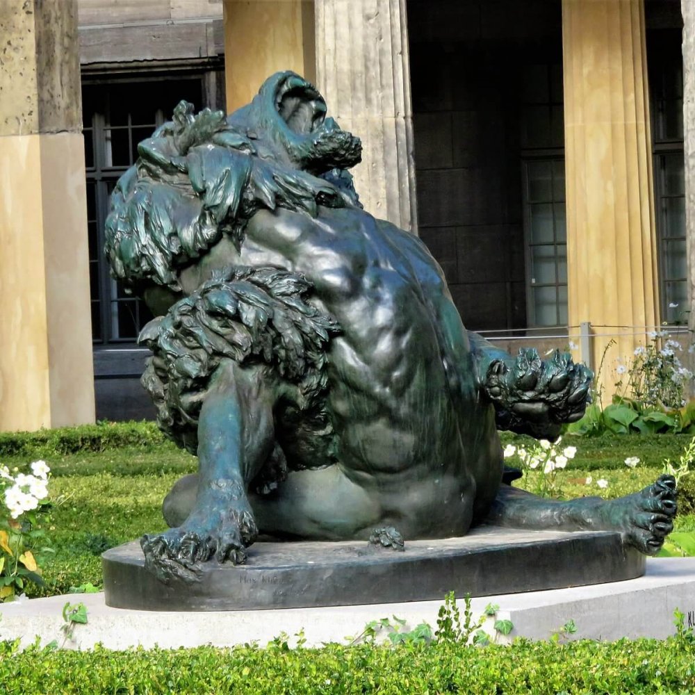 Factory Customization Bronze Hercules Statue Lion