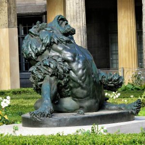 Factory Customization Bronze Hercules Statue Lion