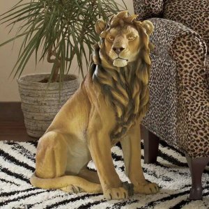 Hot Sale Fiberglass Indoor Lion Statue