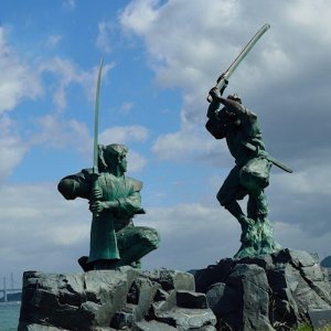 Bronze Statues Japanese Samurai Sculpture For Sale
