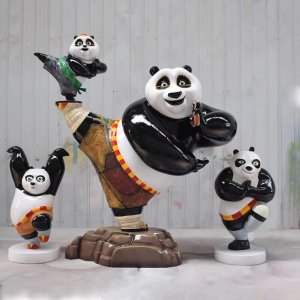 Fiberglass Kung Fu Panda Statue For Sale