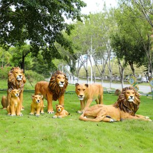 Inexpensive Fiberglass Lion Statue Price